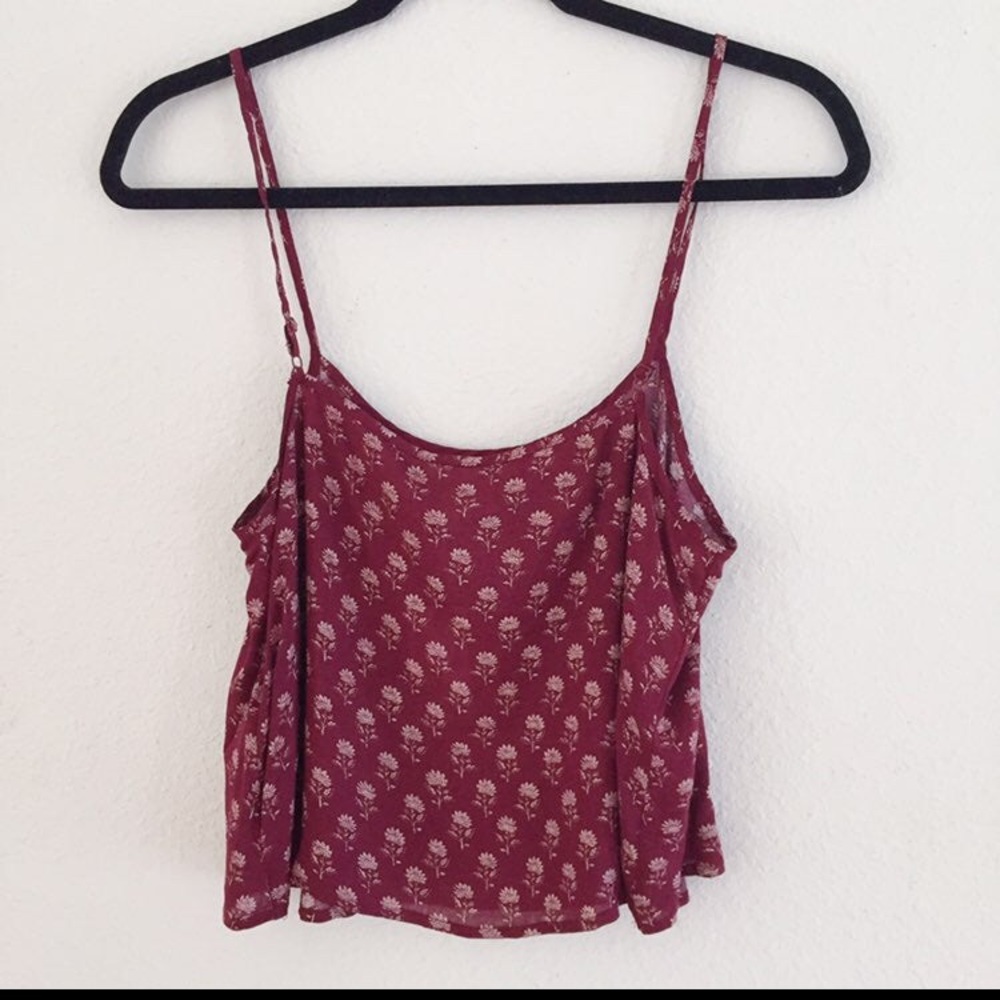 Floral Patterned Crop Cami